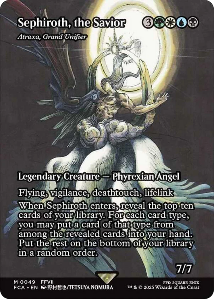 Sephiroth, The Savior - Atraxa, Grand Unifier (Showcase) - Final Fantasy: Through The Ages (Fca)