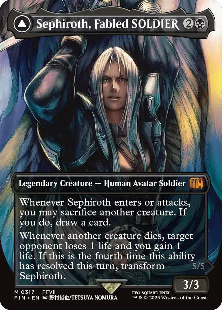 Sephiroth, Fabled Soldier (0317) (Borderless) - Final Fantasy (Fin)