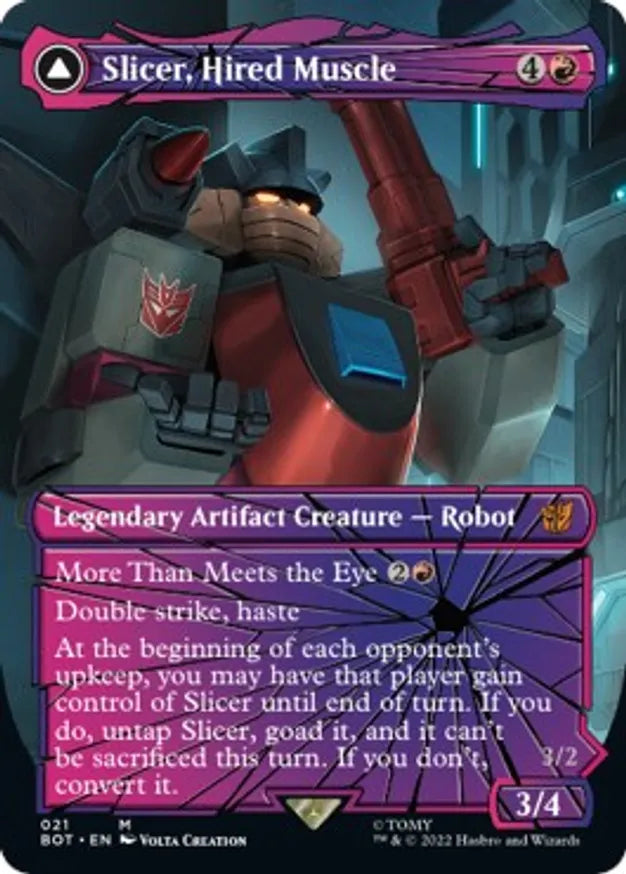 Slicer, Hired Muscle (Shattered Glass) - Universes Beyond: Transformers (Bot)