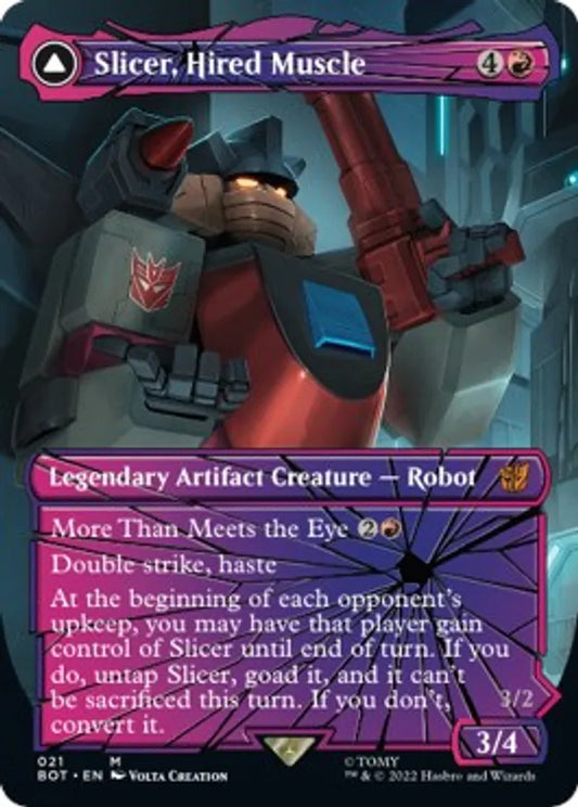 Slicer, Hired Muscle (Shattered Glass) - Universes Beyond: Transformers (Bot)
