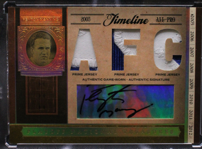 2006 National Treasures Football - Peyton Manning Tl-Pm - Triple Prime Patch Auto /11