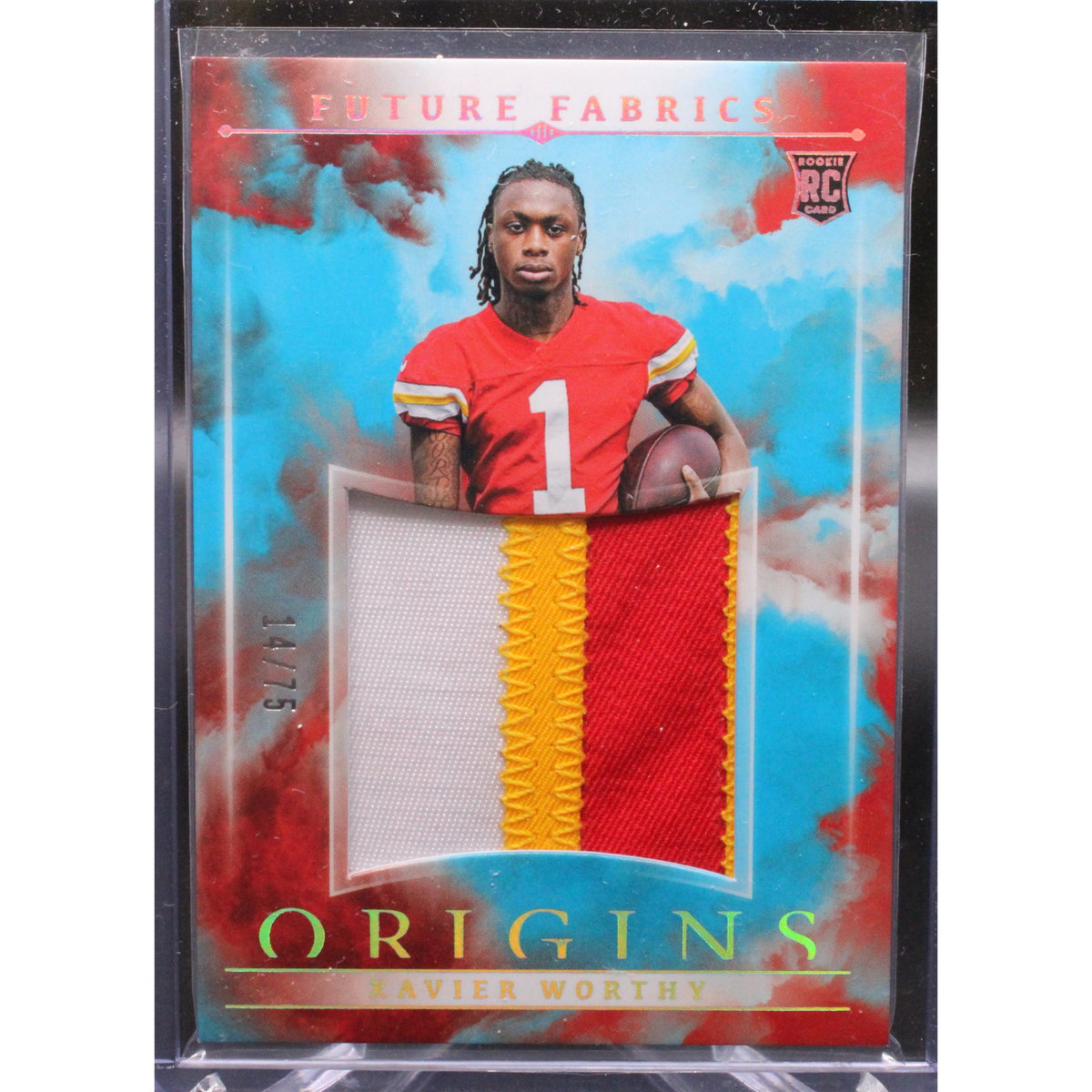 2024 Panini Origins Football - Xavier Worthy Ff-Xwy - Future Fabrics /75