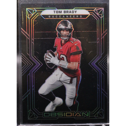 2022 Panini Obsidian - Tom Brady 90 - Etch Purple /100