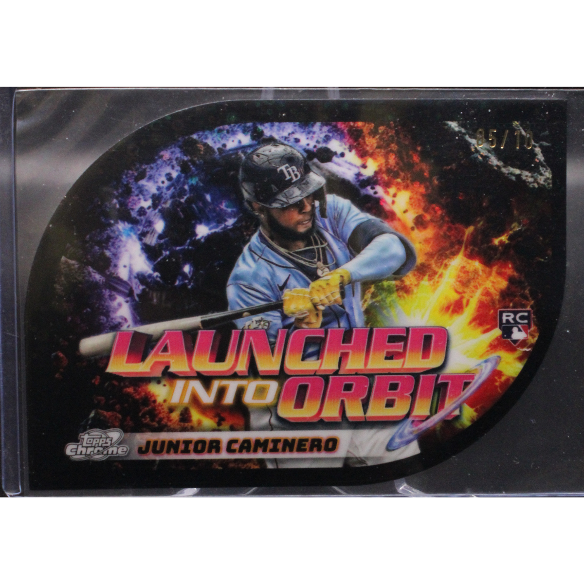 2024 Cosmic Chrome - Junior Caminero Liq-1 - Launched Into Orbit Black Eclipse /10