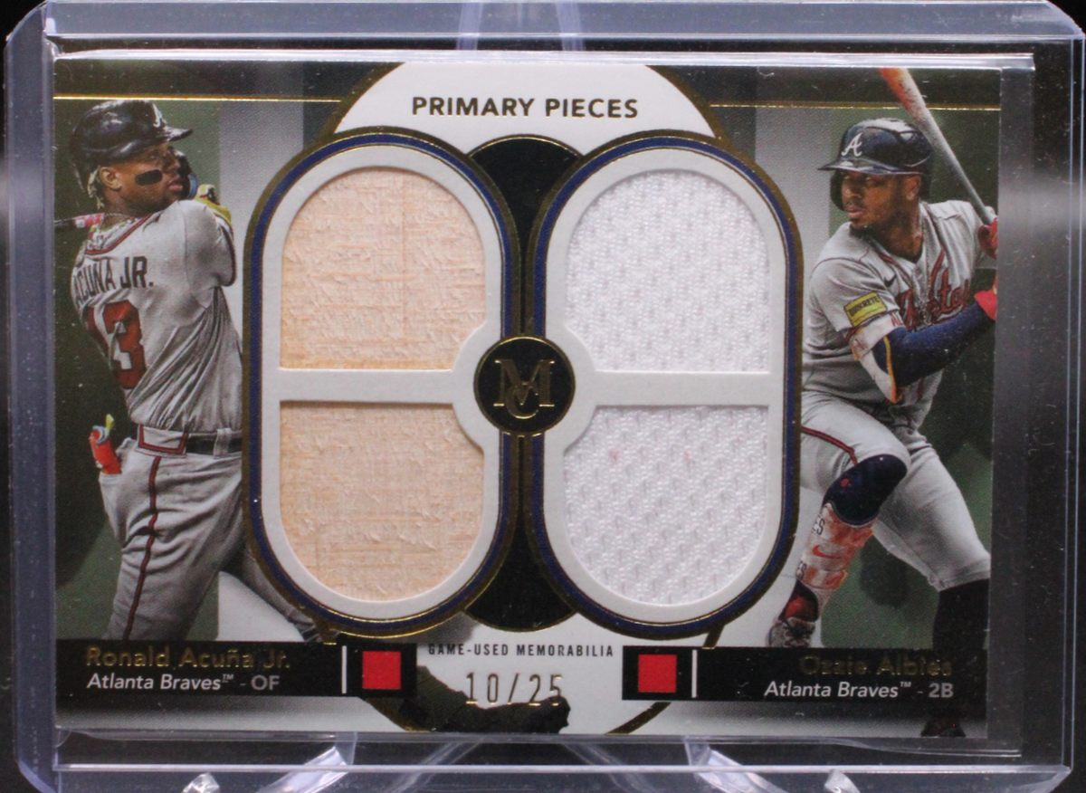 2024 Topps Museum Collection- Ronald Acuna Jr & Ozzie Albies Dpqr-Aal - Quad Relic /25