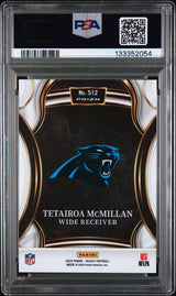 Graded 2024 Panini Select Tetairoa McMillan #512 XRC Rookie RC Football Card PSA 10 Gem Mint