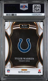 Graded 2024 Panini Select Tyler Warren #517 XRC Rookie RC Football Card PSA 10 Gem Mint