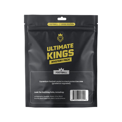 Ultimate Kings - NFL Football Mystery Pack (3) Premium Cards Value $250-$2500+