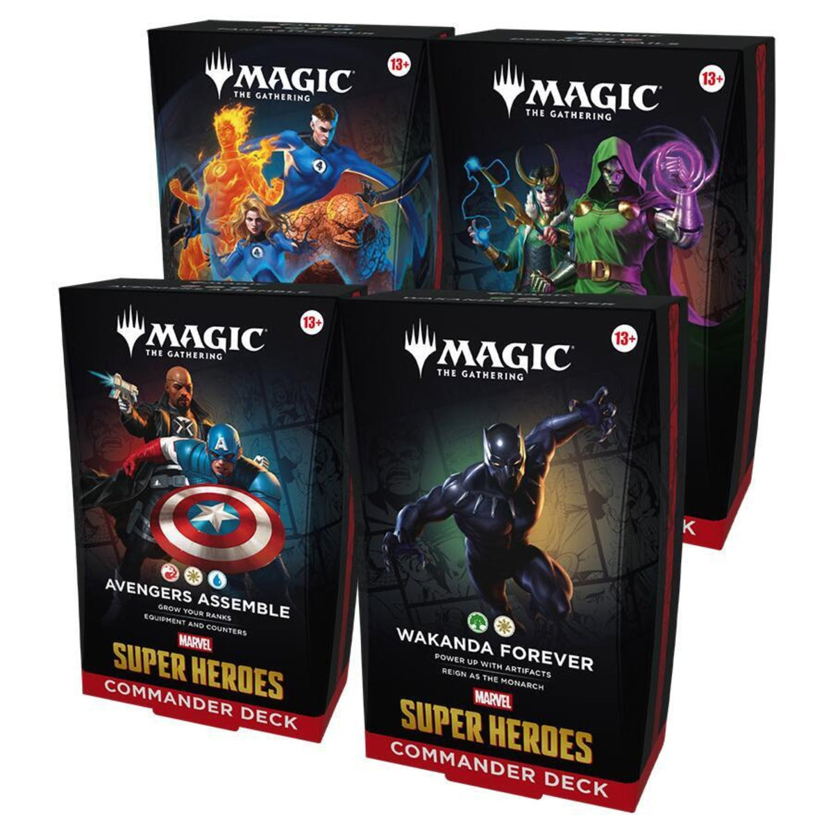 MTG: Marvel Super Heroes Scene Commander Deck 4 Box Case