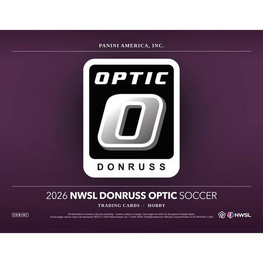 2026 Panini Donruss Optic Nwsl Women's Soccer League Hobby Box