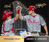 Phillies "Dynamic Duo" Brad Lidge & Carlos Ruiz Dual Autograph