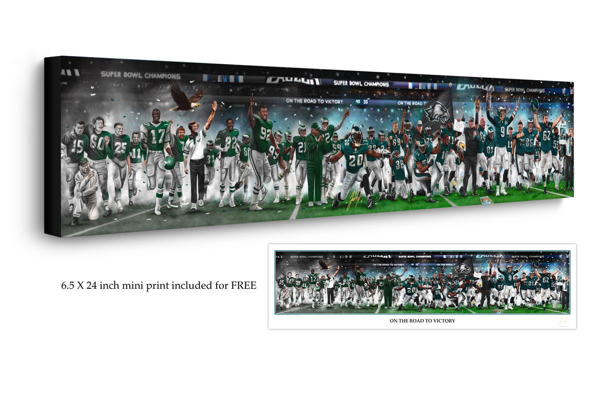 Eagles Legacy "On The Road To Victory" Canvas