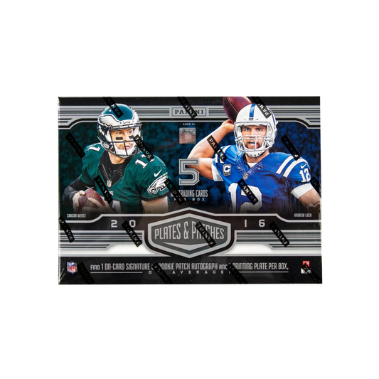 2016 Panini Plates And Patches Football Hobby Box