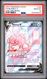 Blissey V 183/198 Chilling Reign - 2021 Pokemon - PSA 10