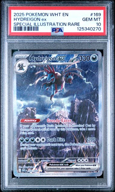 Hydreigon Ex Pokémon White Flare Special Illustration Rare #169/086 PSA 10