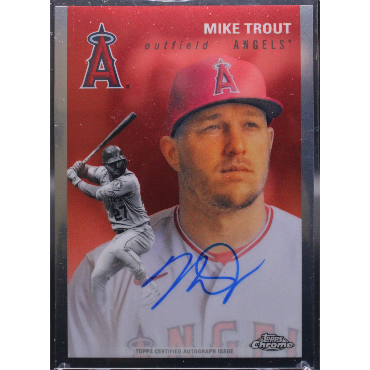 2023 Topps Chrome Platinum Baseball - Mike Trout Cpa-Mt - Base Auto