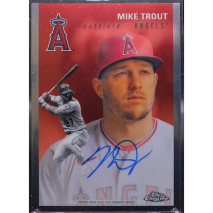 2023 Topps Chrome Platinum Baseball - Mike Trout Cpa-Mt - Base Auto