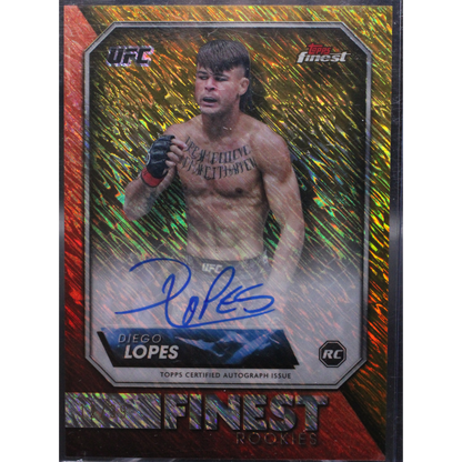 2024 Topps Finest UFC - Diego Lopes Rfa-Dl - Gold Shimmer Auto /39
