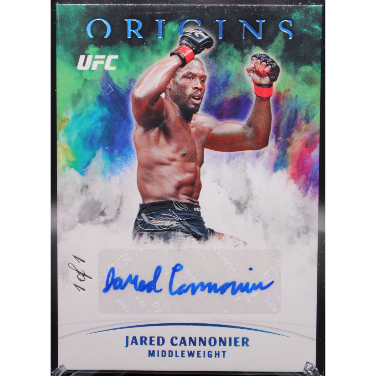 2022 Panini Chronicles UFC - Jared Cannonier Oa-Jcn - Teal Ice 1/1