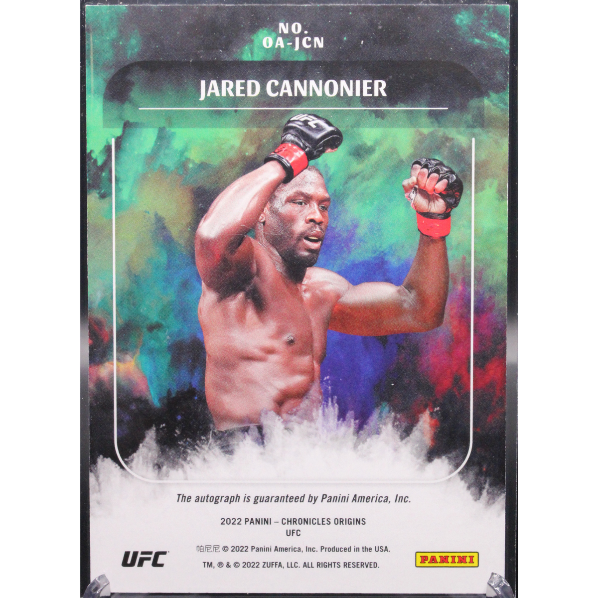 2022 Panini Chronicles UFC - Jared Cannonier Oa-Jcn - Teal Ice 1/1