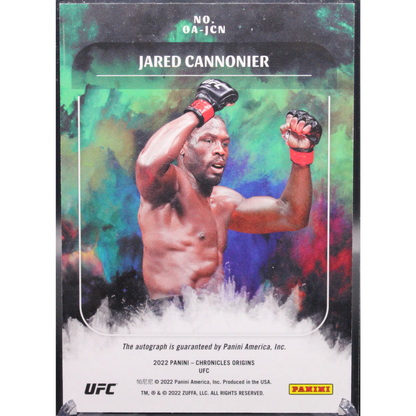 2022 Panini Chronicles UFC - Jared Cannonier Oa-Jcn - Teal Ice 1/1
