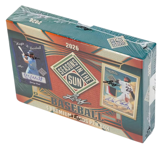2026 Leaf Seasons In The Sun Baseball Hobby Box