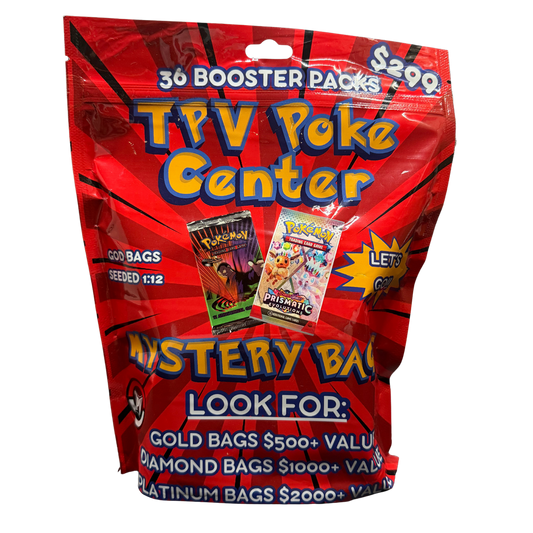 Pokemon $299 Mystery Bag By Tpv Poke - Includes 36 Packs