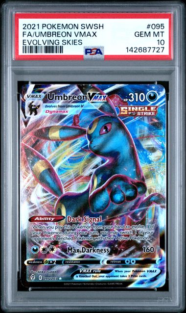 Umbreon Vmax 2021 Pokemon Evolving Skies #095/203 PSA 10