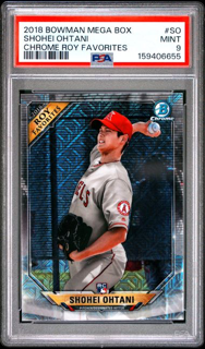 2018 Bowman Mega - Shohei Ohtani Royfso - Chrome Roy Favorites - PSA 9