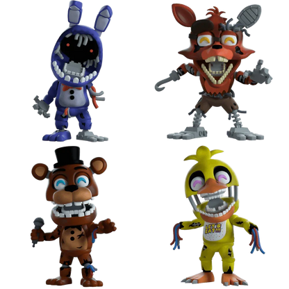 Youtooz - Five Nights At Freddy’S - Withered Vinyl Figures Bundle