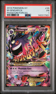 M Gengar Ex 35/119 - Xy Phantom Forces  - 2014 Pokemon - PSA 1