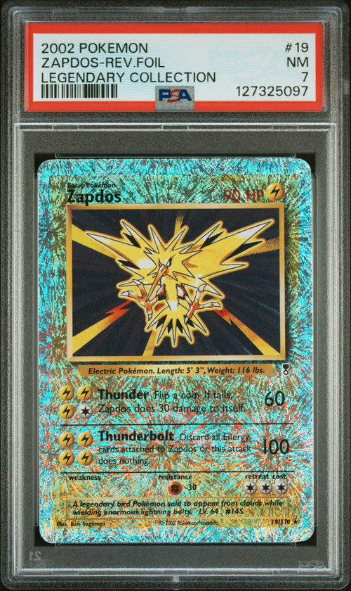 PSA 7 Zapdos-Rev.Foil Legendary Collection