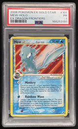 2006 Pokemon EX Dragon Frontiers #101/101 Mew Holo PSA 1