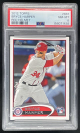 2012 Topps #661 Bryce Harper SP RC VAR PSA 8
