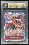 2025 One Piece One Piece Day Dallas Promos #ST10006 Monkey D. Luffy BGS 10