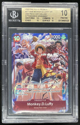 2025 One Piece One Piece Day Dallas Promos #ST10006 Monkey D. Luffy BGS 10