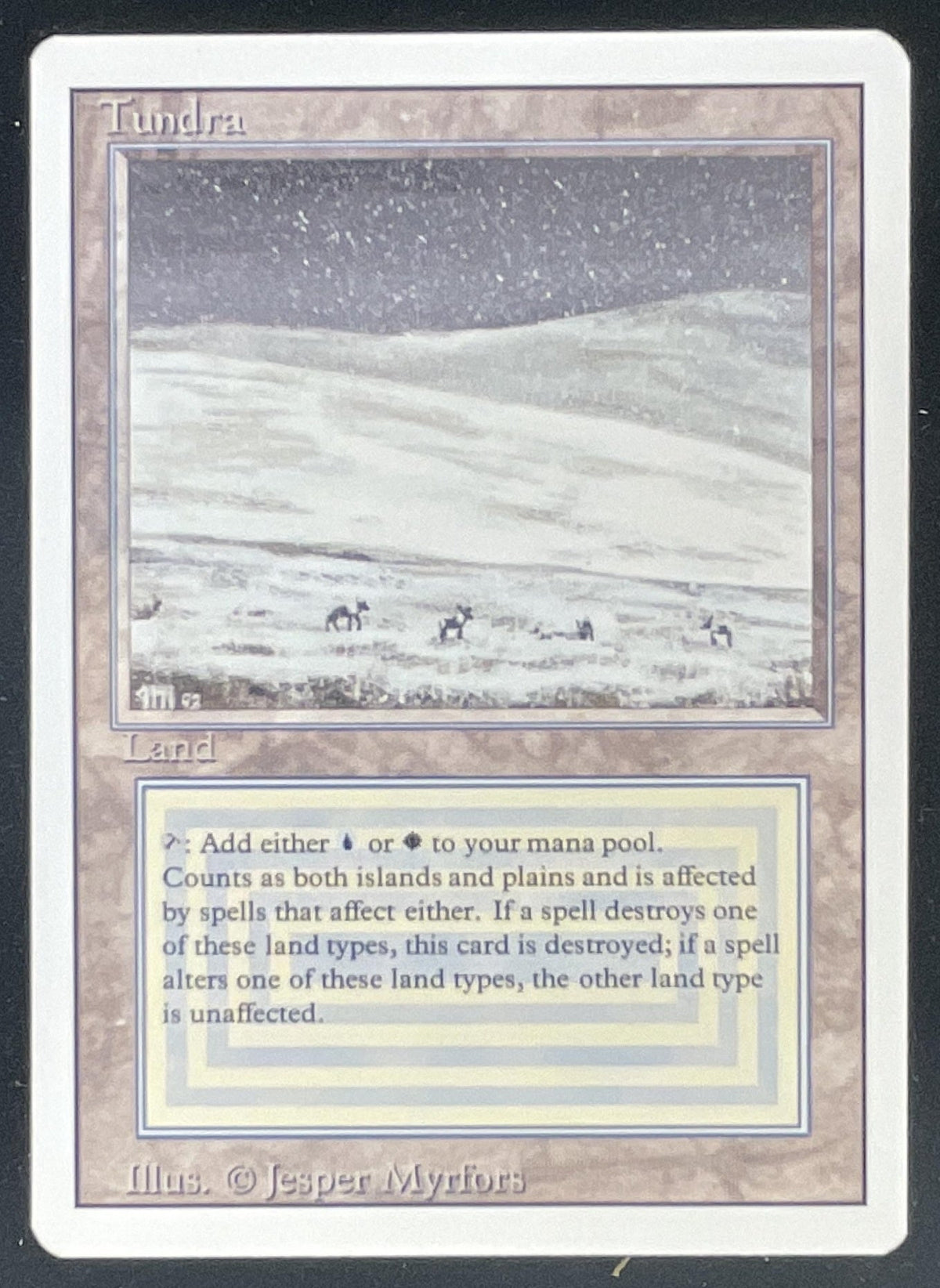 Magic the Gathering Tundra - Revised Edition 3ED