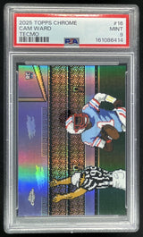 2025 Topps Chrome Tecmo Bowl #TECMO-16 Cam Ward RC SSP PSA 9