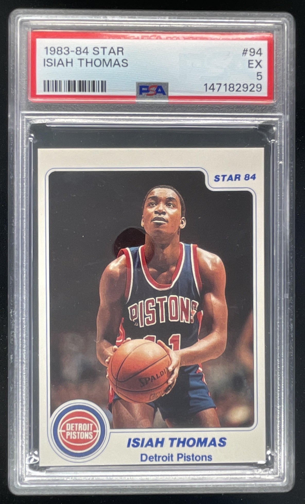 1983-84 Star #94 Isiah Thomas RC PSA 5