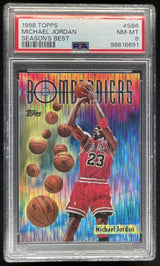 1998-99 Topps Season's Best #SB6 Michael Jordan PSA 8