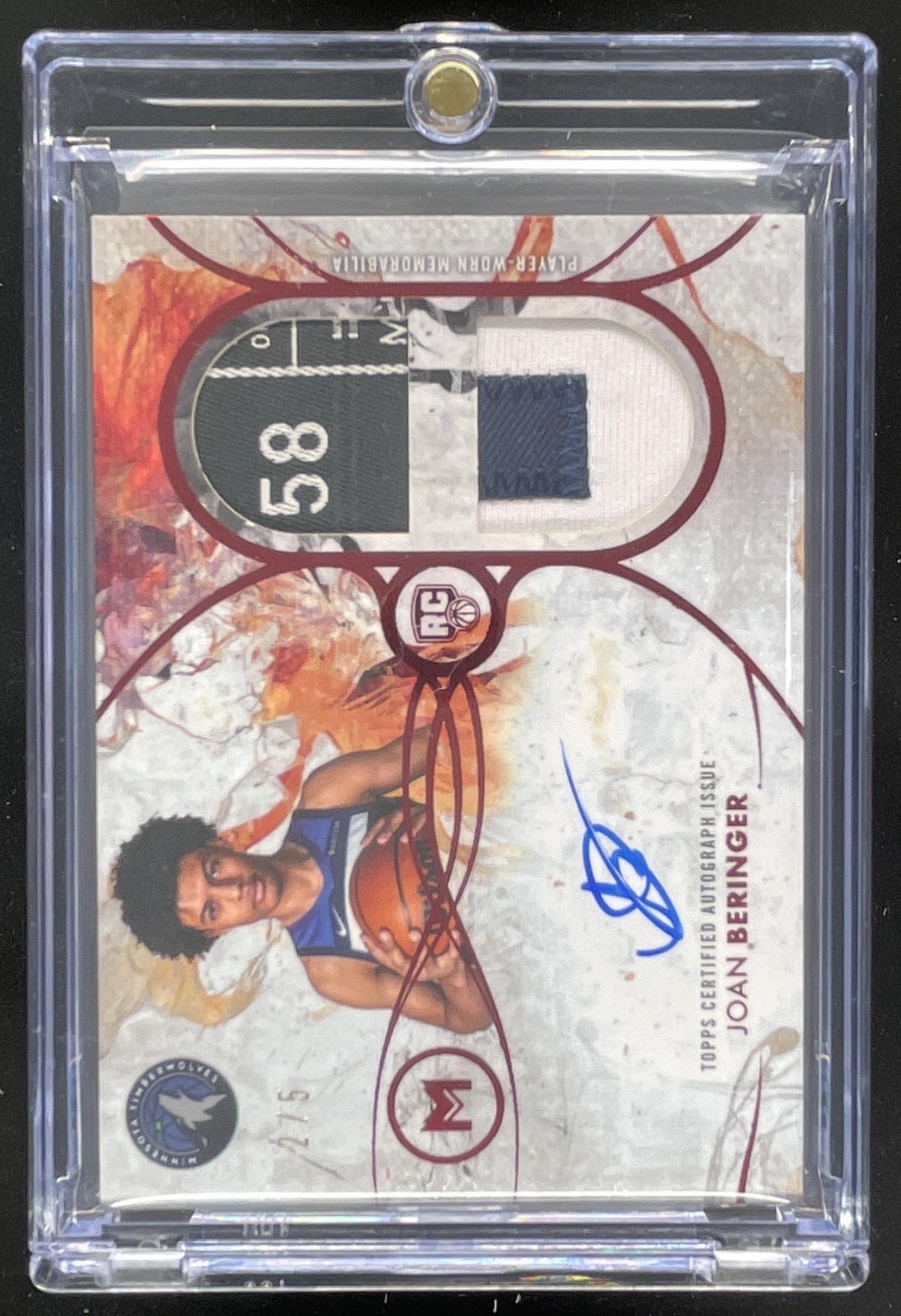 2025-26 Topps Motif Rookie Dual Relic Pyrrol Scarlet Joan Beringer Auto /5
