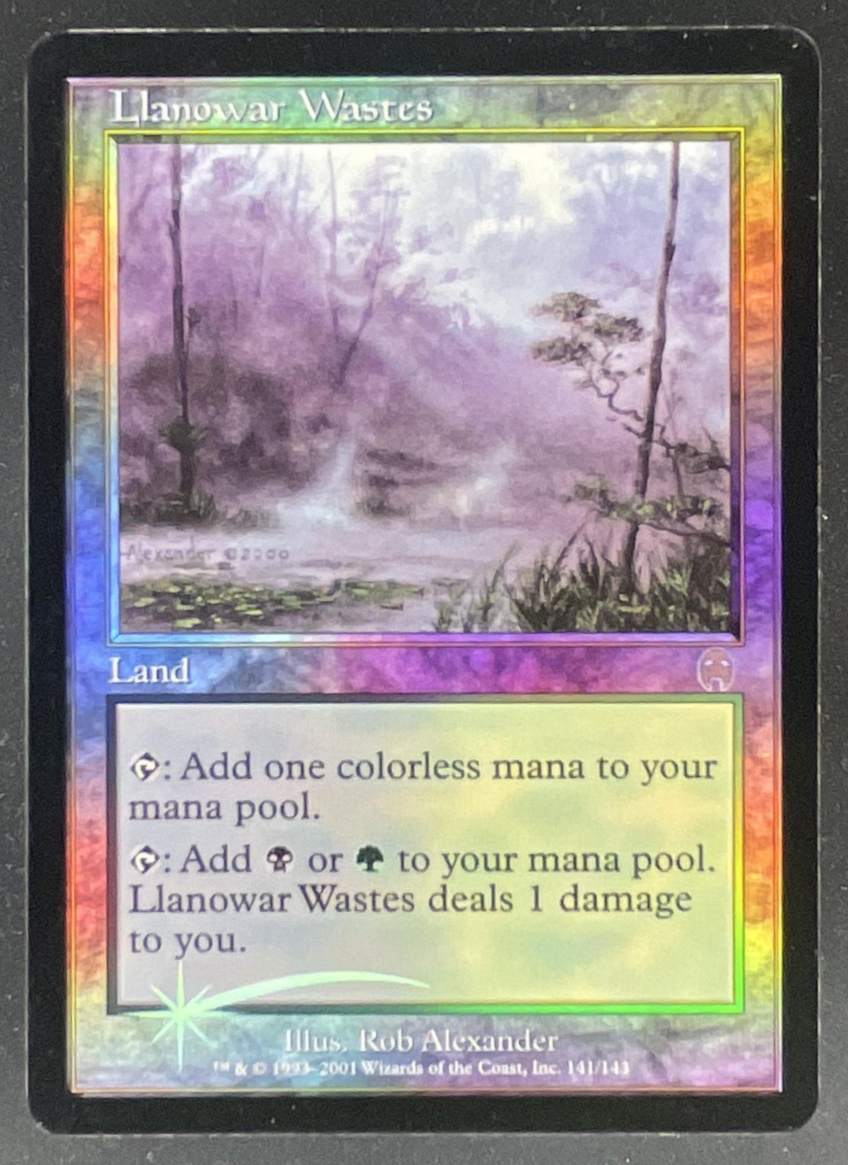 2001 Magic: The Gathering Apocalypse Foil #141 Llanowar Wastes