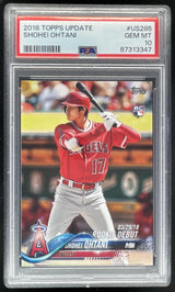 2018 Topps Update #US285 Shohei Ohtani RC PSA 10