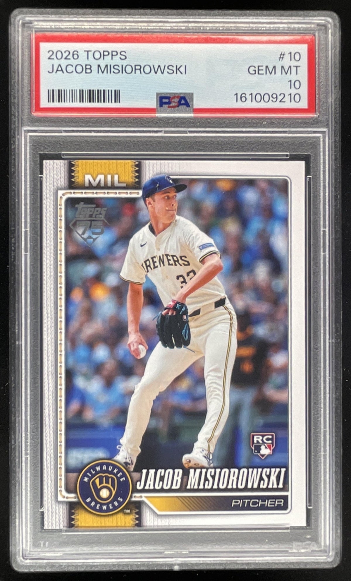 2026 Topps Series 1 #10 Jacob Misiorowski RC PSA 10