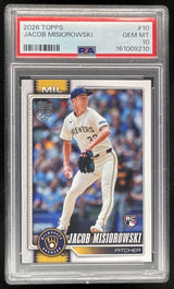 2026 Topps Series 1 #10 Jacob Misiorowski RC PSA 10