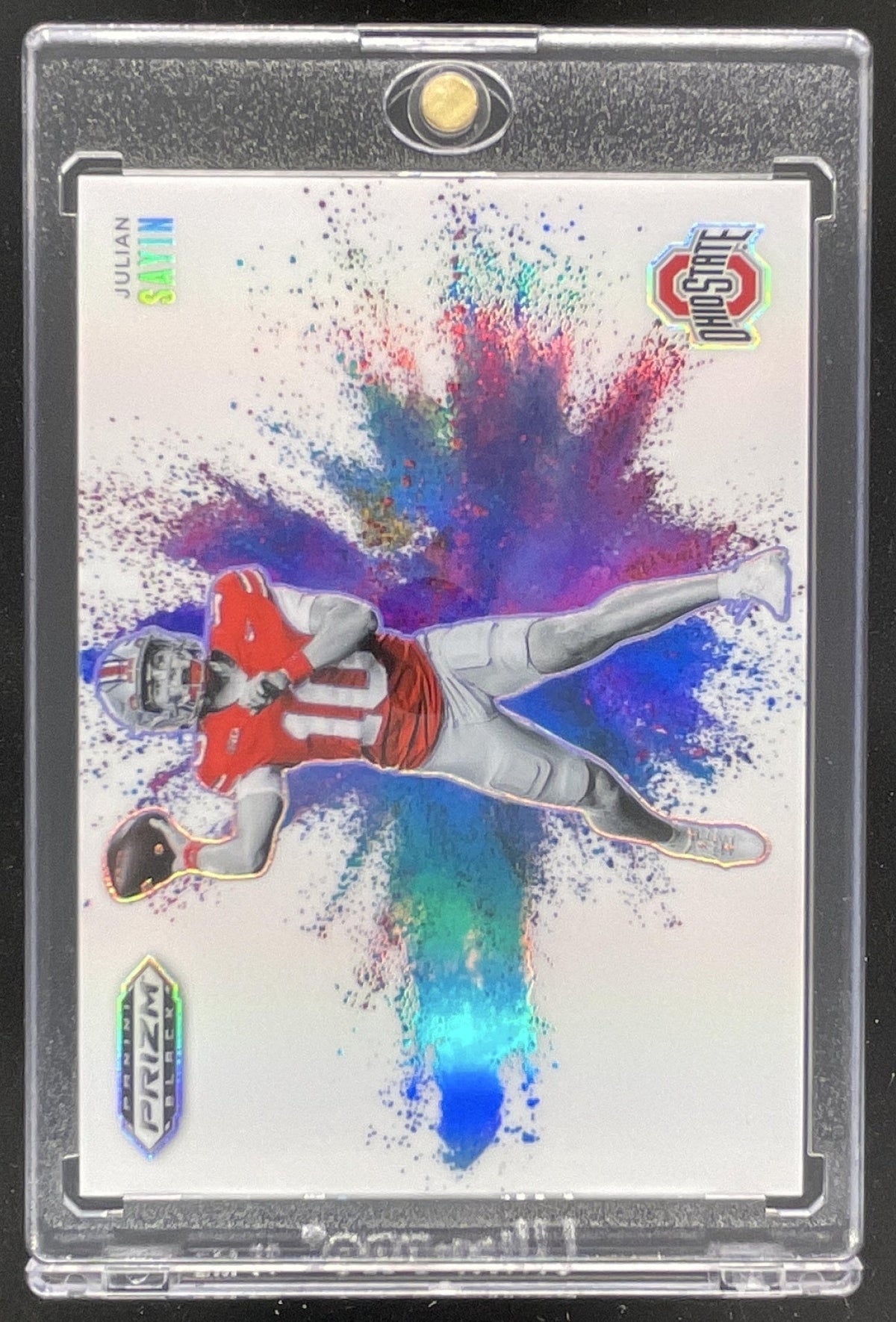 2025 Panini Prizm Black Color Blast #15 Julian Sayin