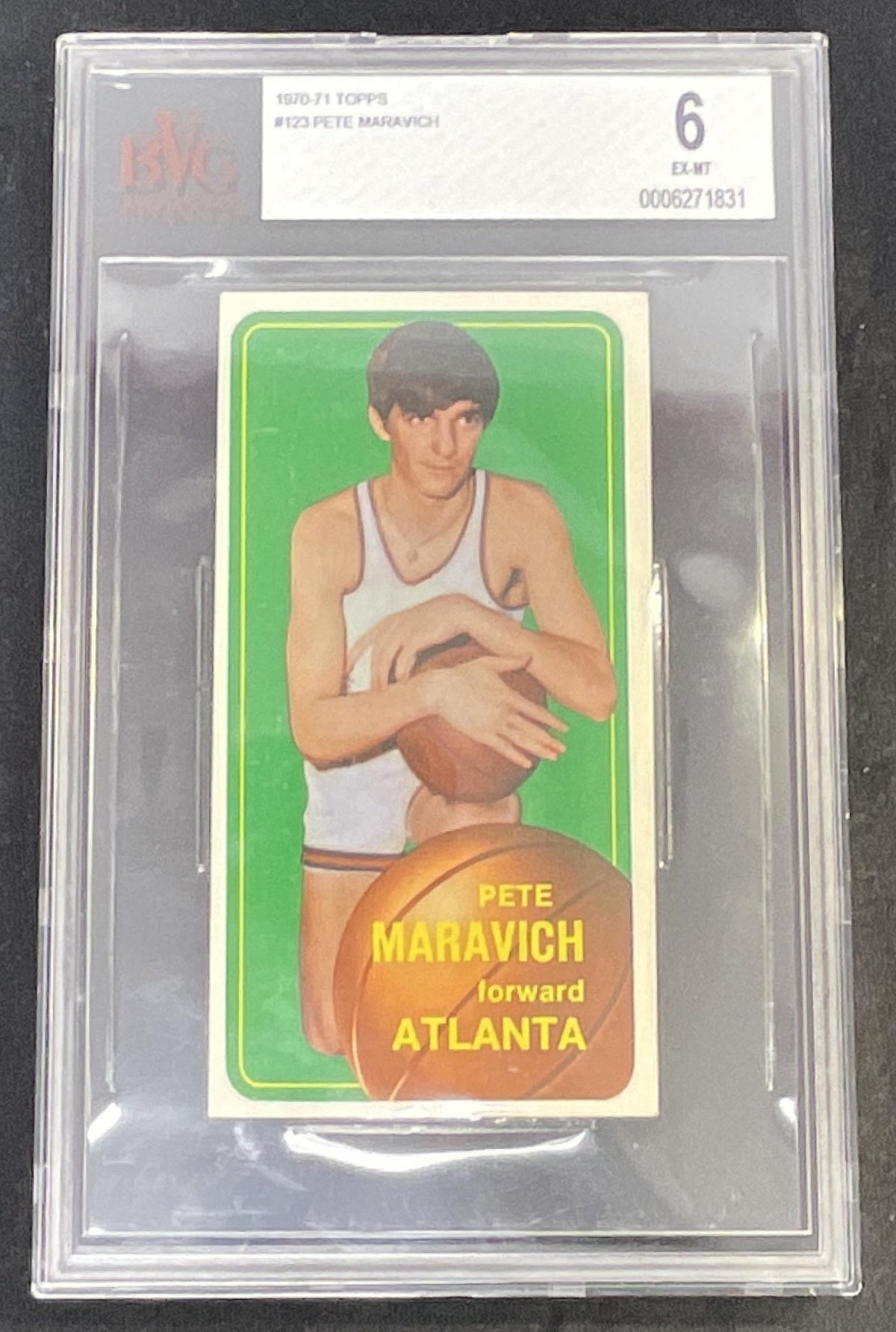 1970-71 Topps #123 Pete Maravich RC BGS 6