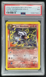 2002 Pokemon Neo Destiny 1st Edition #7/105 Dark Houndoom Holo PSA 7