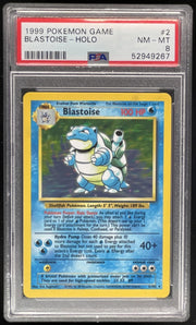 1999 Pokemon Unlimited Set #2/102 Blastoise Rare Holo PSA 8