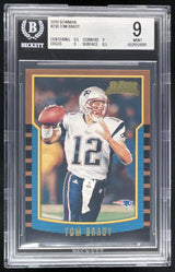 2000 Bowman #236 Tom Brady RC BGS 9